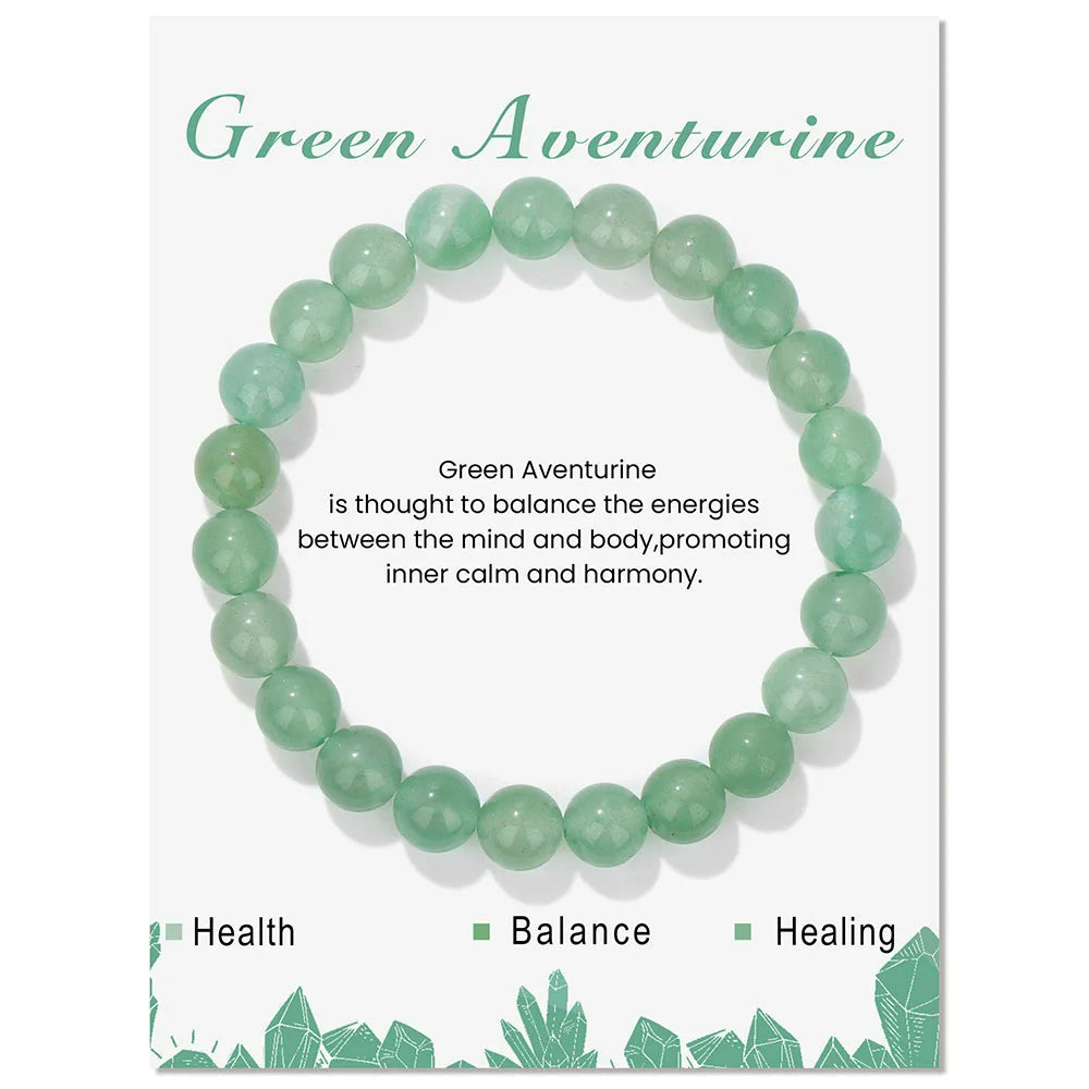 Aria - Bracelet en cristaux naturels à l'énergie guérissante