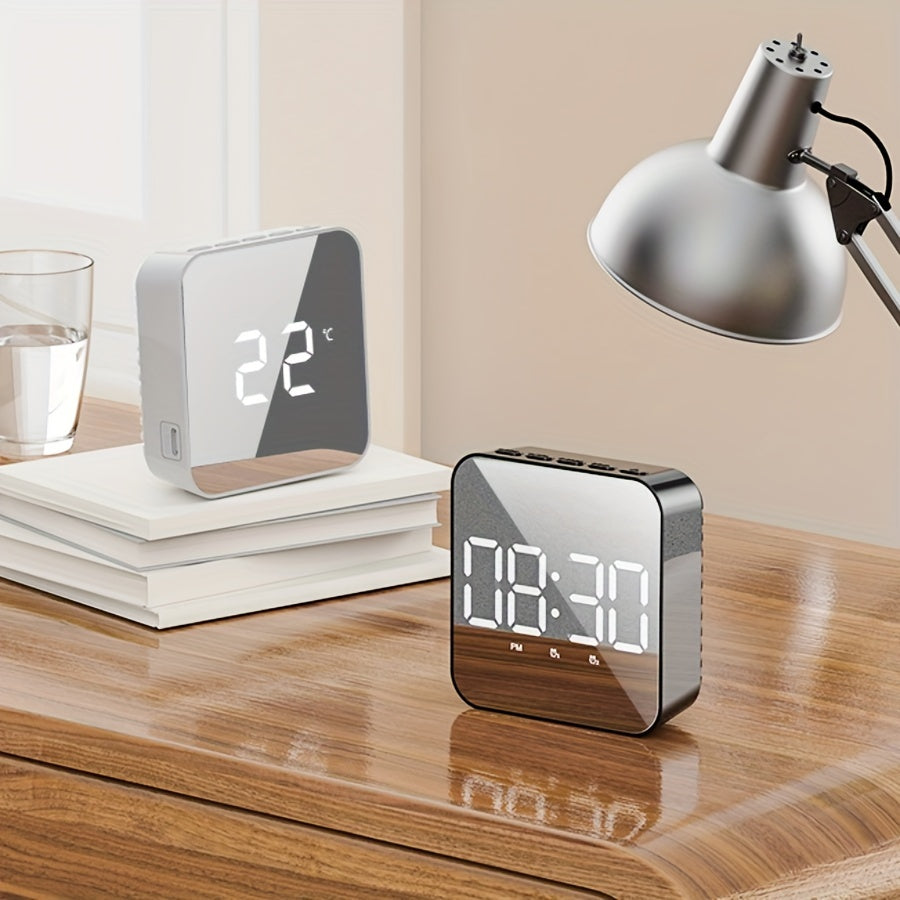 TempView - Elegant LED Alarm Clock with Temperature Display