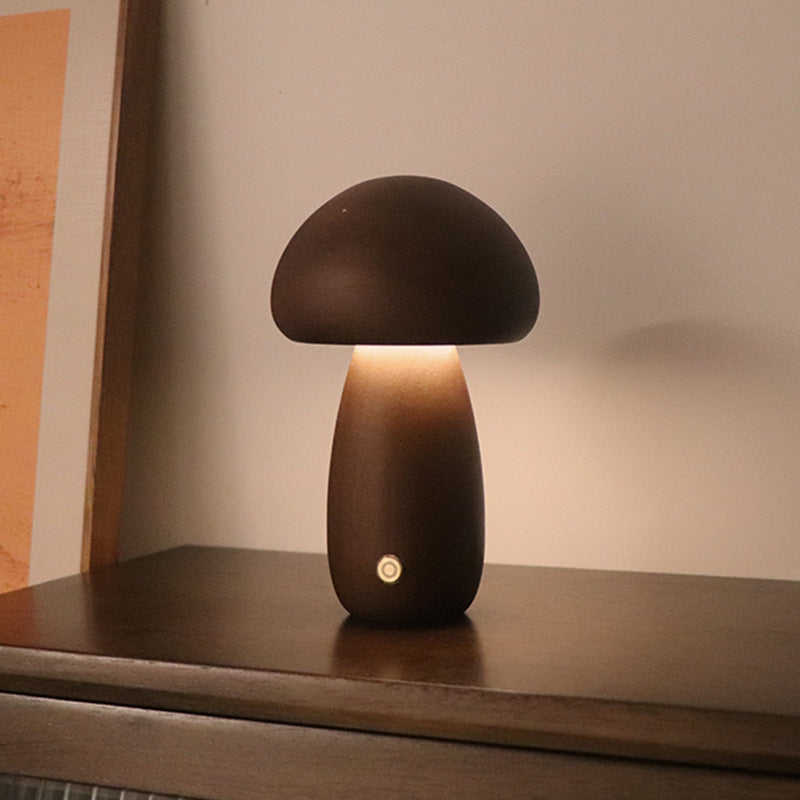 Faunwood - Wireless Wooden Mushroom LED Night Light