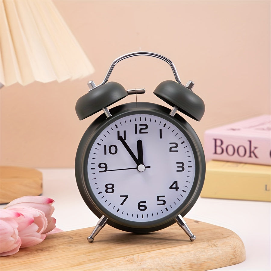 TimeRing Clock - Retro Metal Alarm Clock with Timeless Design