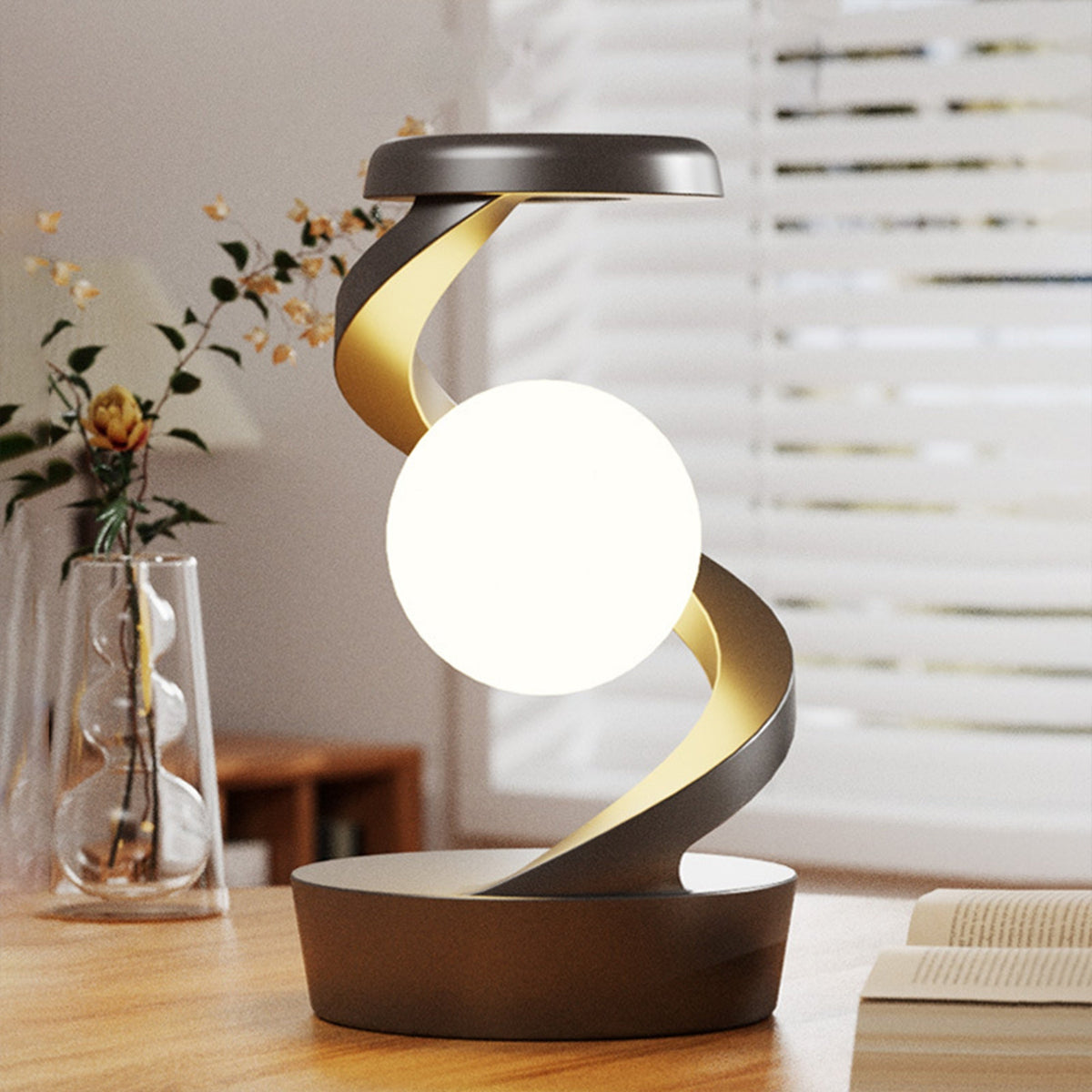 GestureGlow Lamp - LED RGB Desk Lamp with Wireless Charging