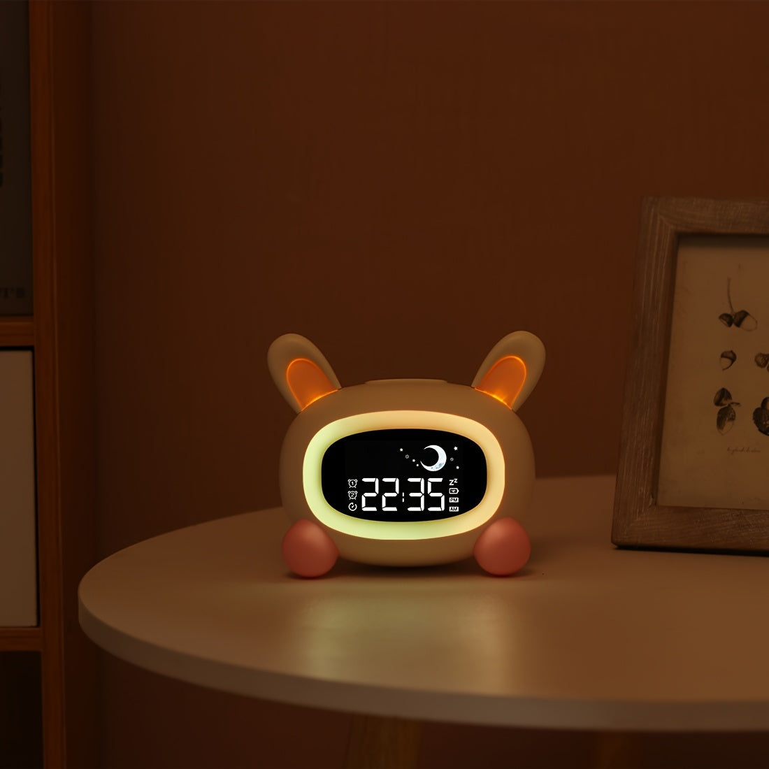 BunnyTime - Rabbit Alarm Clock with Night Light and Soothing Sounds