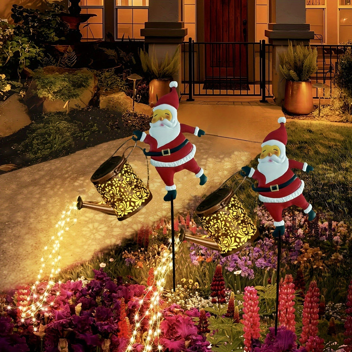 LumiFlow - Solar Garden Lamp with Cascading LED Light Effect