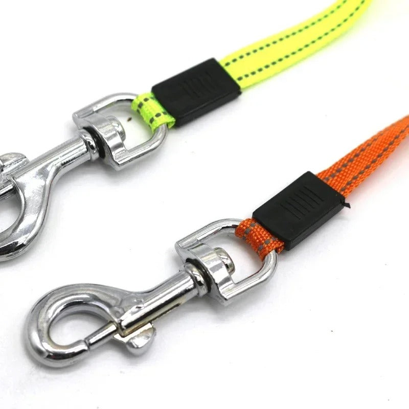 Lupath - Double Dog Leash with LED Light and Bag Dispenser