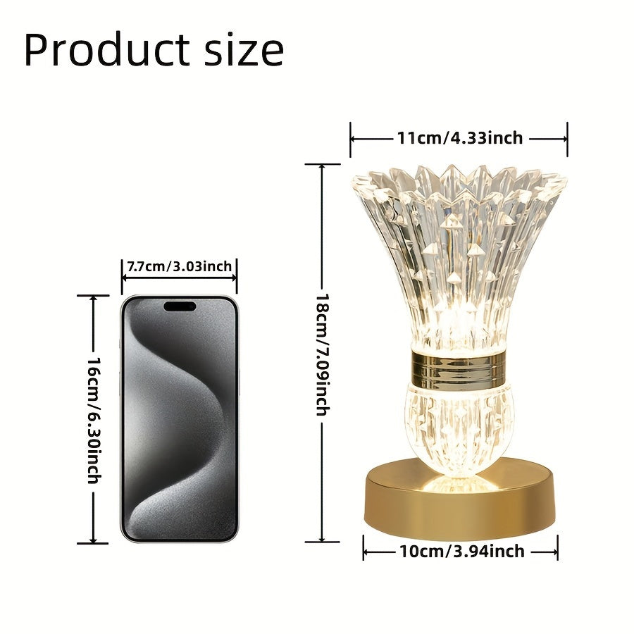 Brycestone Lamp - Luxury LED Crystal-Effect Table Lamp