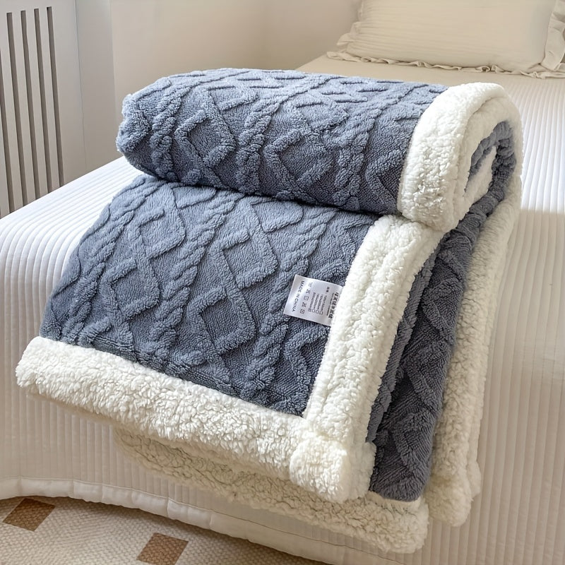 HearthWeave - Reversible Fleece Throw Blanket for Cozy Comfort