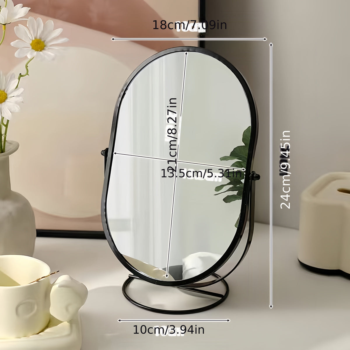 360 Look - Rotating Makeup Mirror for Every Angle