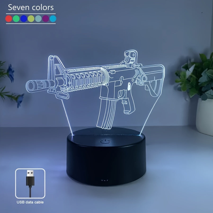 GeoLume - 3D LED Desk Lamp with Touch Control