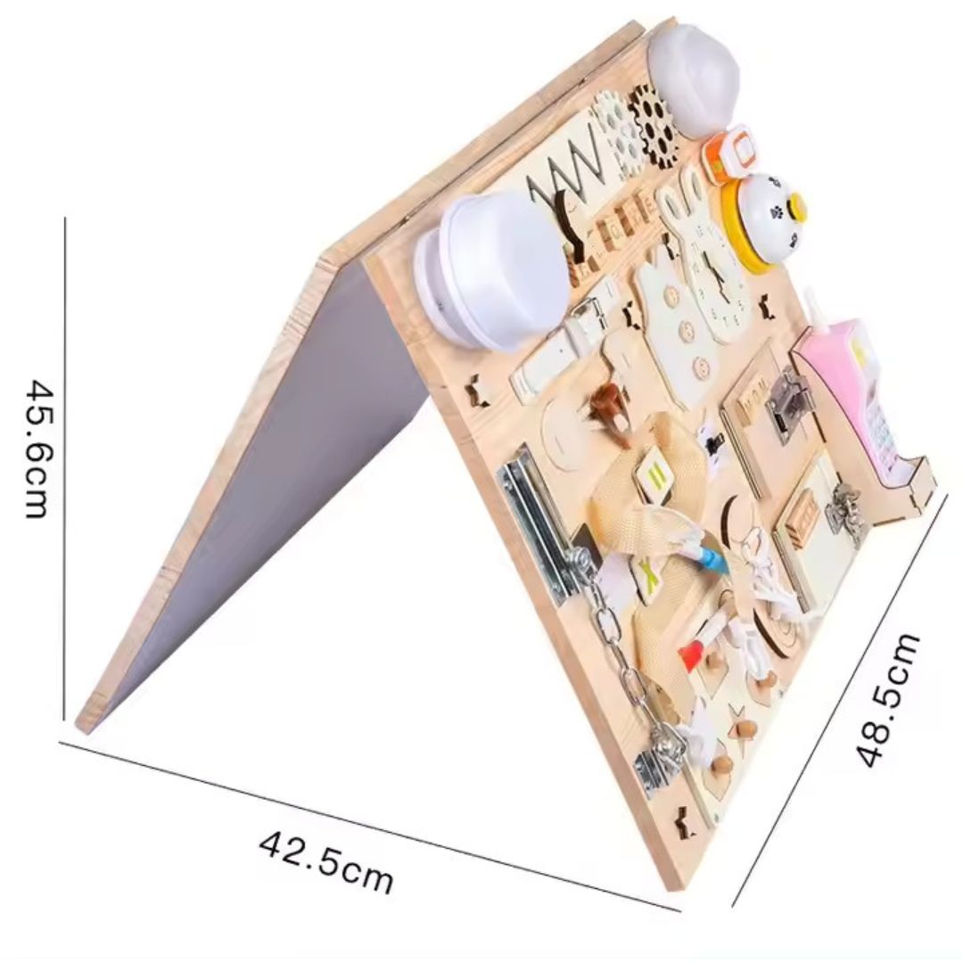 WoodPlay Board - Creative Wooden Educational Activity Board