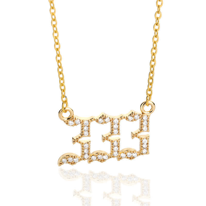 Seraphina - Collier nombres angéliques en zircone