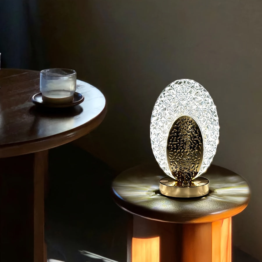 FeatherLamp - Touch-Control USB Table Lamp with Feather Design