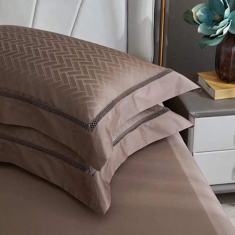Elegance Brown - Luxury Egyptian Cotton Bedding Set