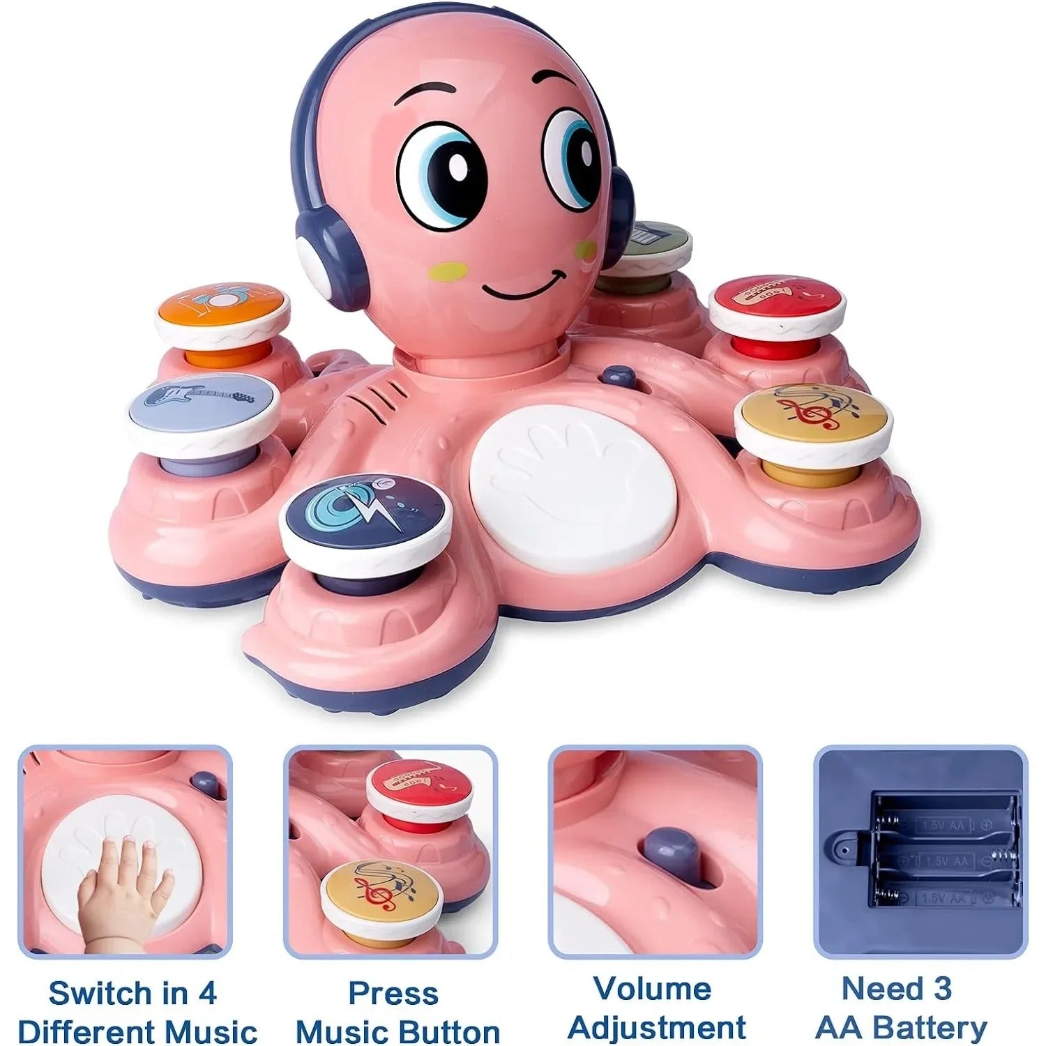 OctoJam - Musical Octopus Toy for Kids