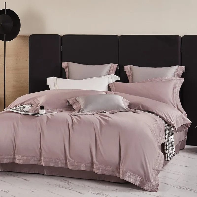 Luxxe Blush - Egyptian Cotton Blush Pink Duvet Cover Set