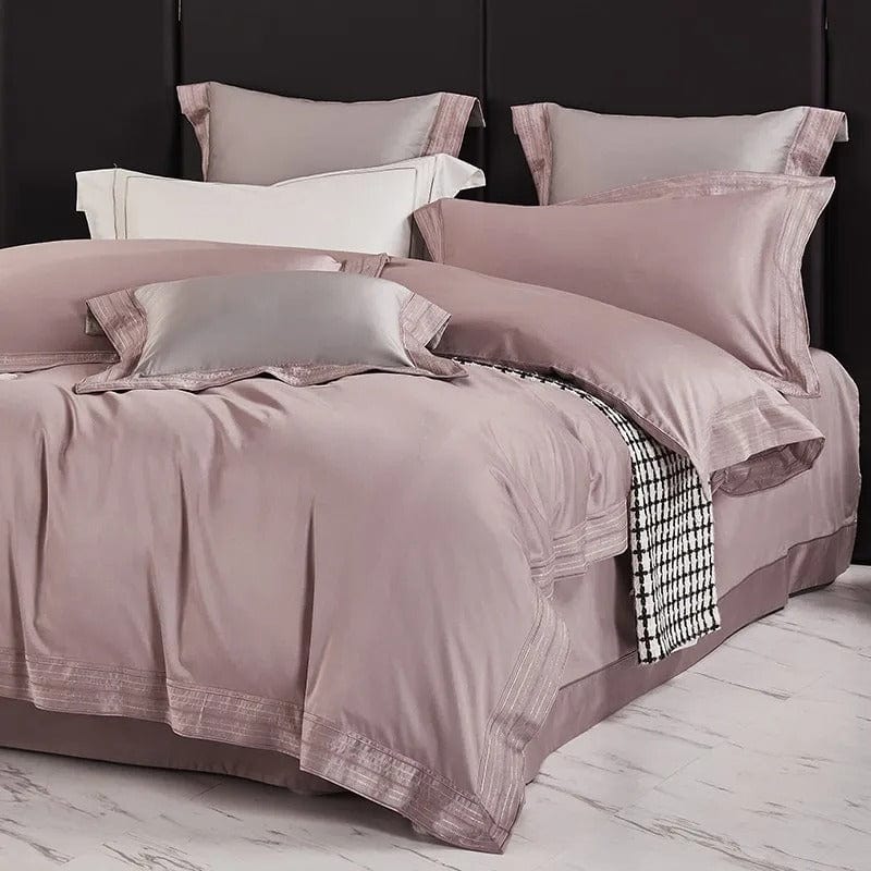 Luxxe Blush - Egyptian Cotton Blush Pink Duvet Cover Set