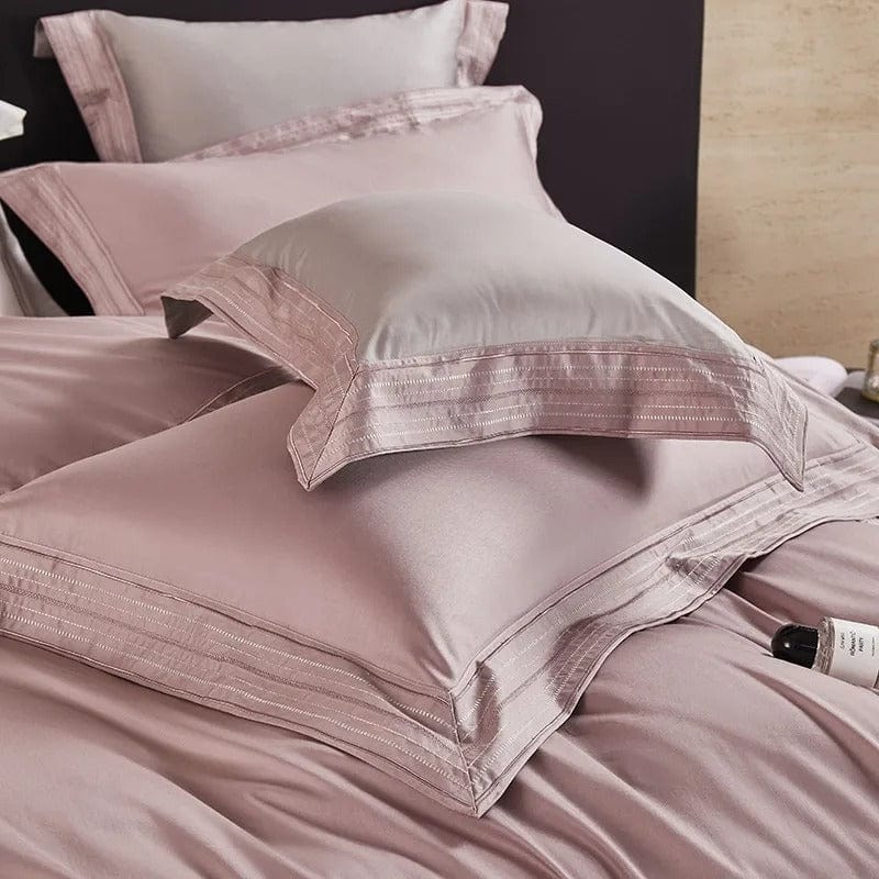 Luxxe Blush - Egyptian Cotton Blush Pink Duvet Cover Set
