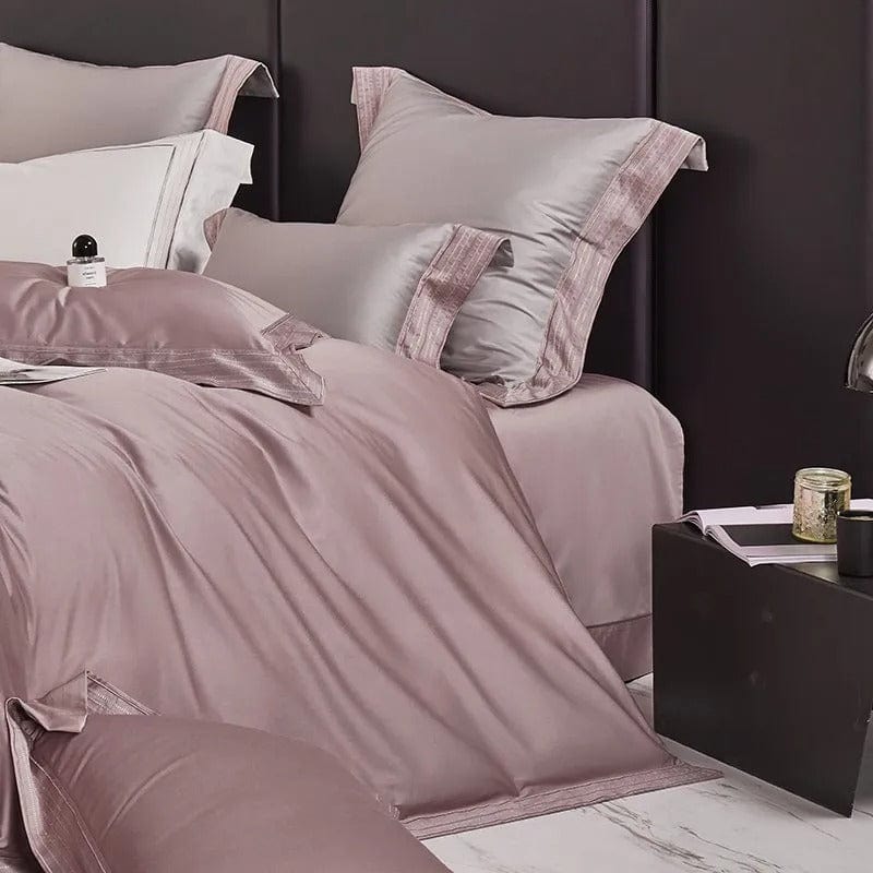 Luxxe Blush - Egyptian Cotton Blush Pink Duvet Cover Set