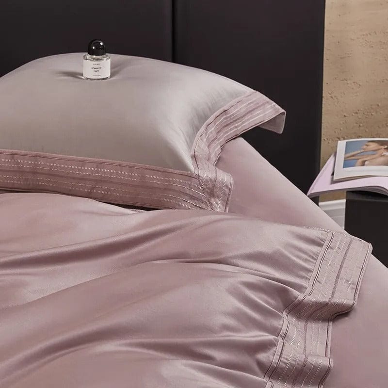 Luxxe Blush - Egyptian Cotton Blush Pink Duvet Cover Set