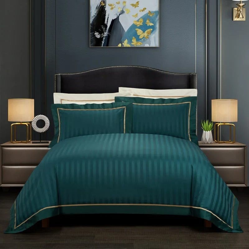 Prestige Green - Emerald Green Egyptian Cotton Duvet Cover Set