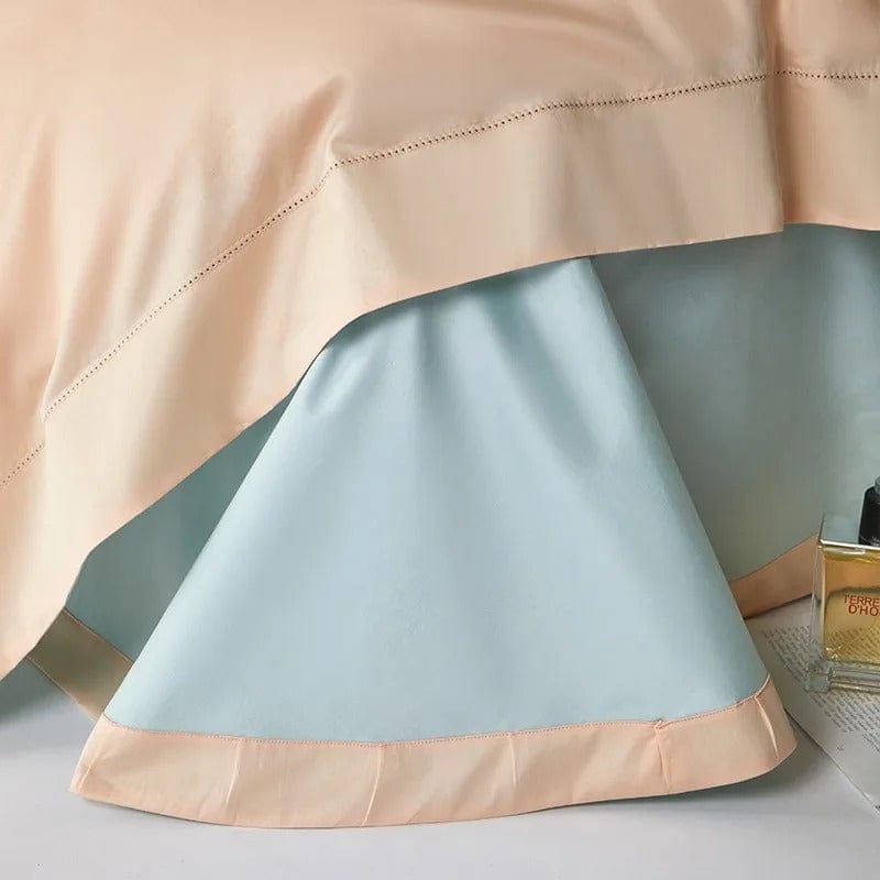 Dream Peach Blue - Soothing Egyptian Cotton Duvet Set