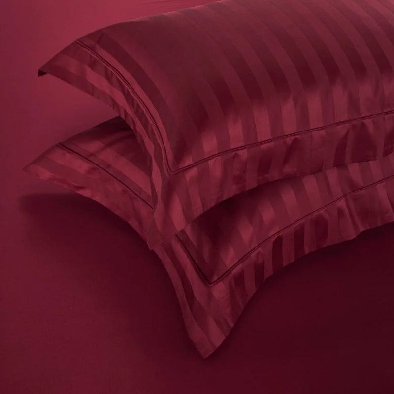 Prestige Wine - Luxury Egyptian Cotton Duvet Cover Set