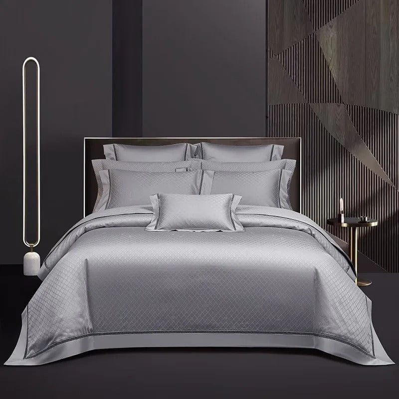 Elegance Silver - Egyptian Cotton Duvet Cover Set