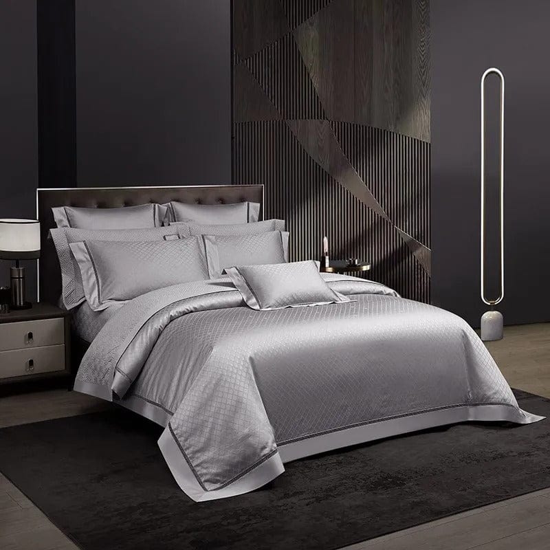 Elegance Silver - Egyptian Cotton Duvet Cover Set