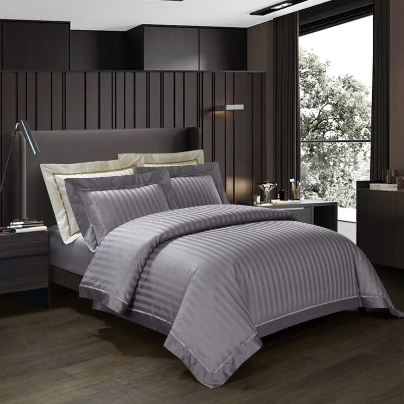 Prestige Grey - Luxury Egyptian Cotton Duvet Cover