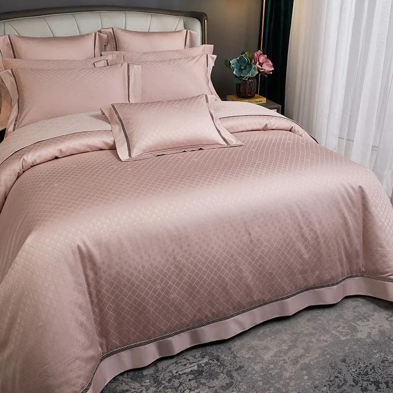 Elegance Blush - Egyptian Cotton Duvet Set in Powder Pink