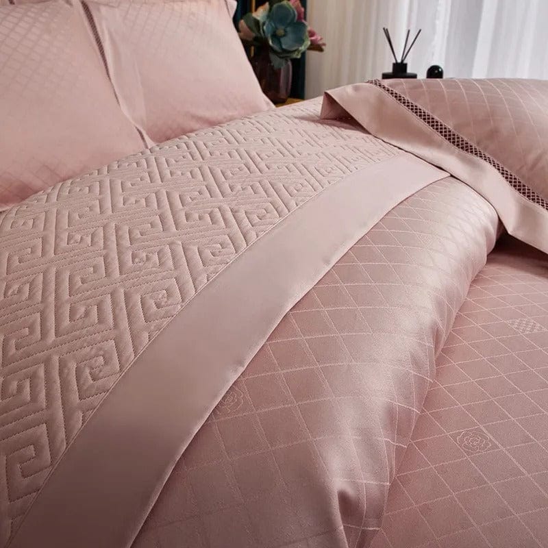 Elegance Blush - Egyptian Cotton Duvet Set in Powder Pink