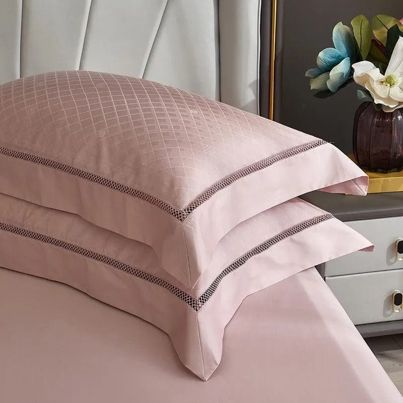 Elegance Blush - Egyptian Cotton Duvet Set in Powder Pink