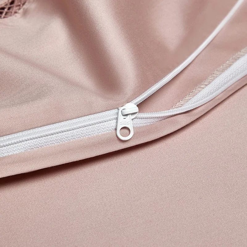 Elegance Blush - Egyptian Cotton Duvet Set in Powder Pink