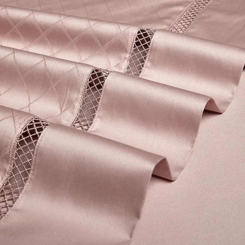 Elegance Blush - Egyptian Cotton Duvet Set in Powder Pink