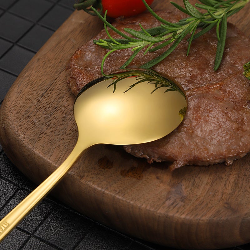 RoyalGlimmer Gold Cutlery Set - Elegant Flatware for a Luxurious Table