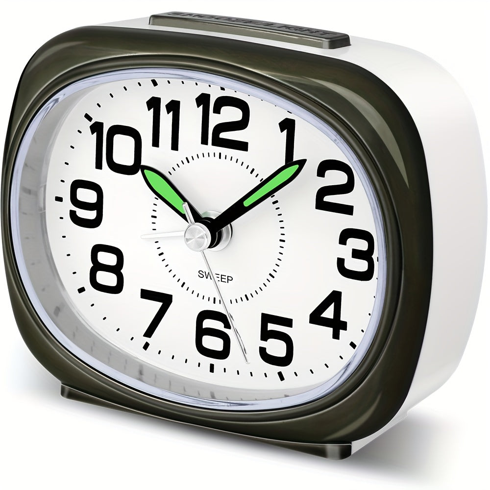 TravelTime - Silent Travel Alarm Clock with LED Night Light