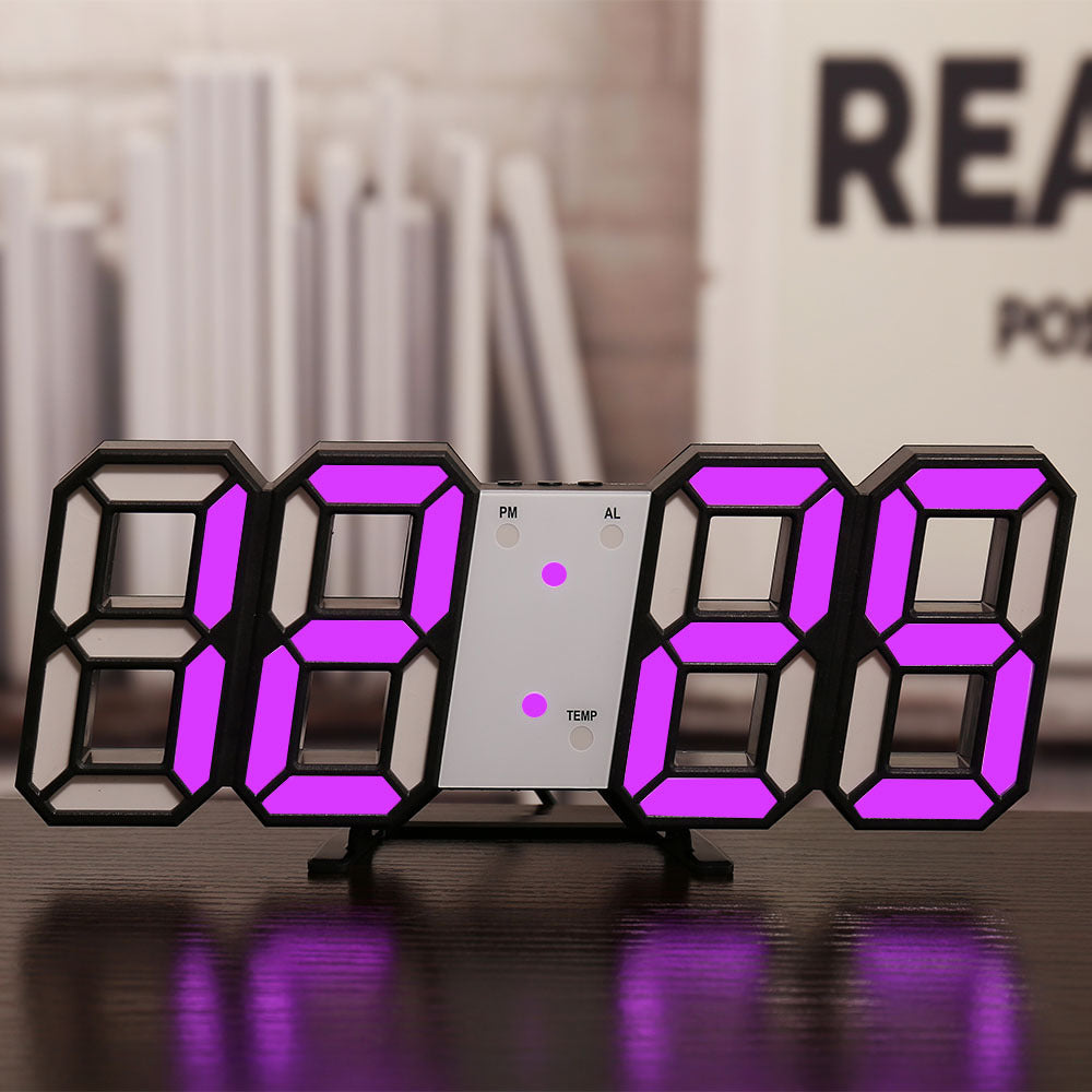 DomoClock – Horloge Murale Numérique Moderne