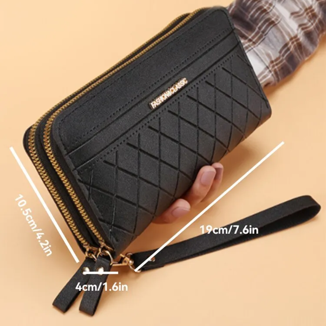 SleekWallet - Portefeuille Matelassé Élégant