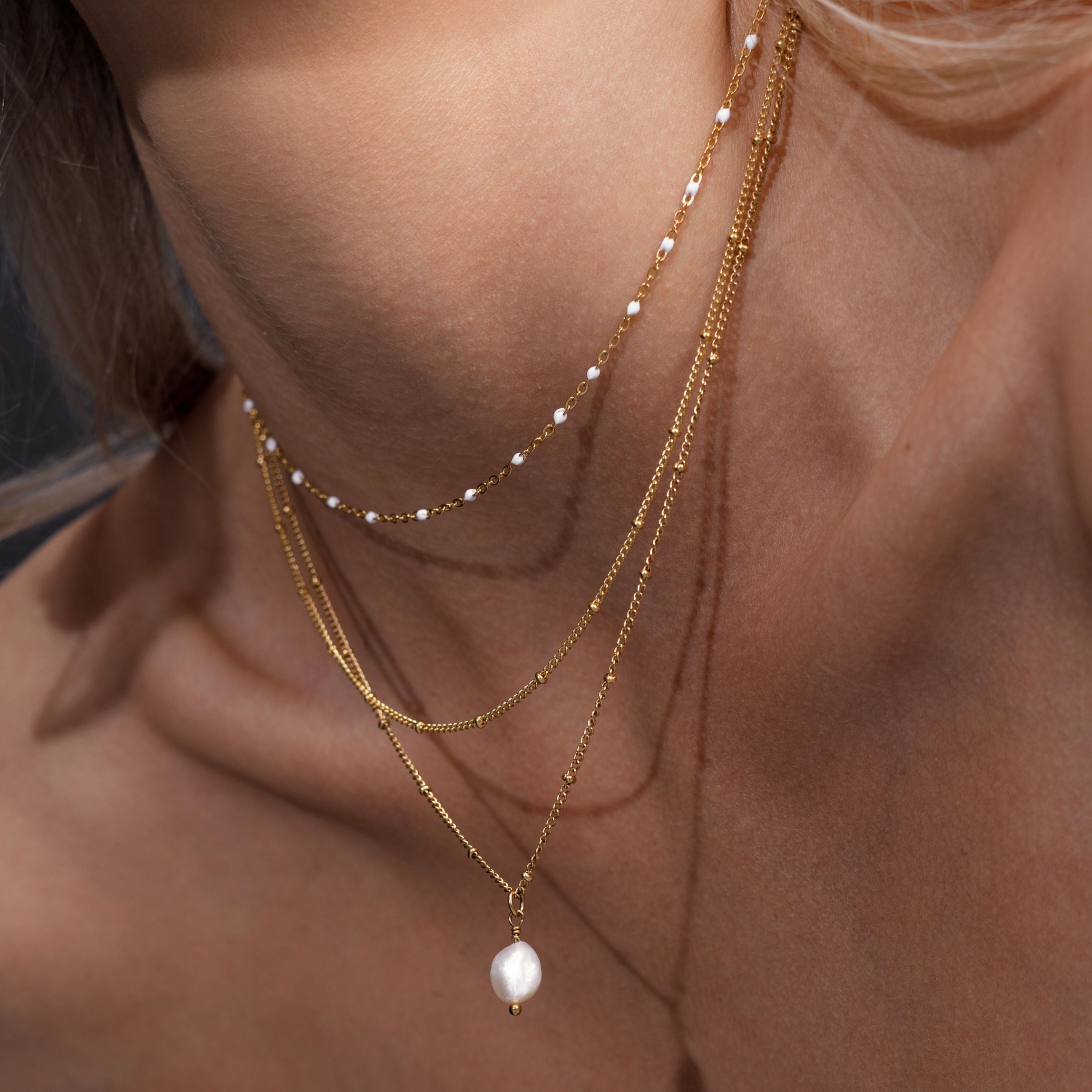 Amara - Choker double rang de perles