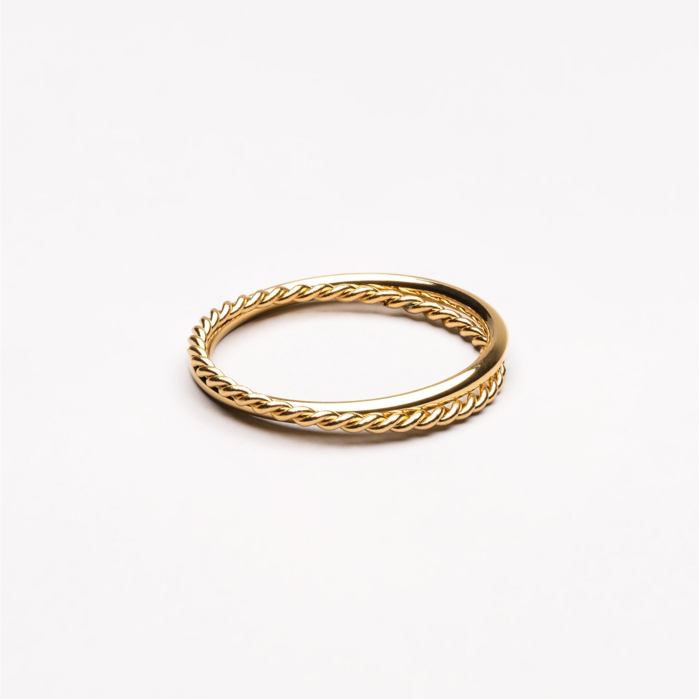 Lyra - Bague double harmonie, éclat et équilibre
