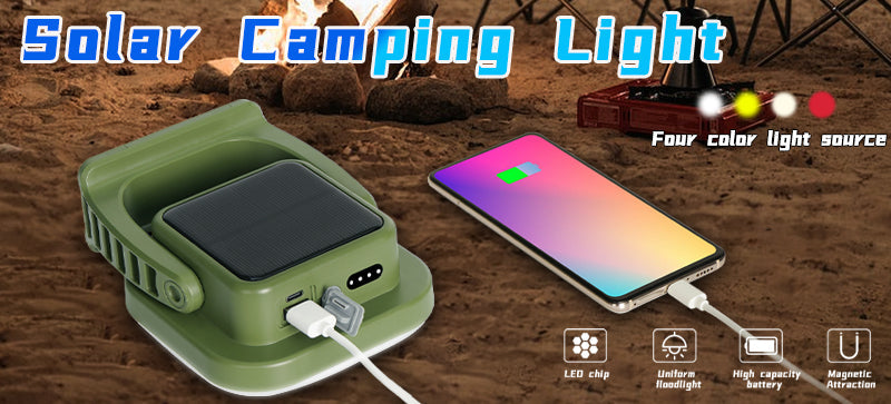 PowerGlow - Lampe Camping LED Rechargeable Aimantée