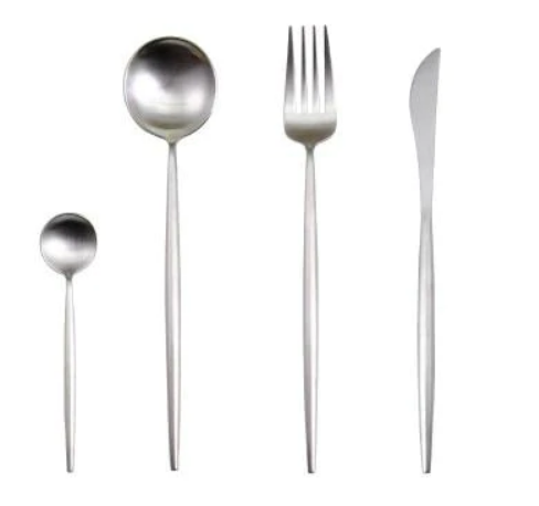 GildFeast - Gold & Silver 24-Piece Stainless Steel Cutlery Set