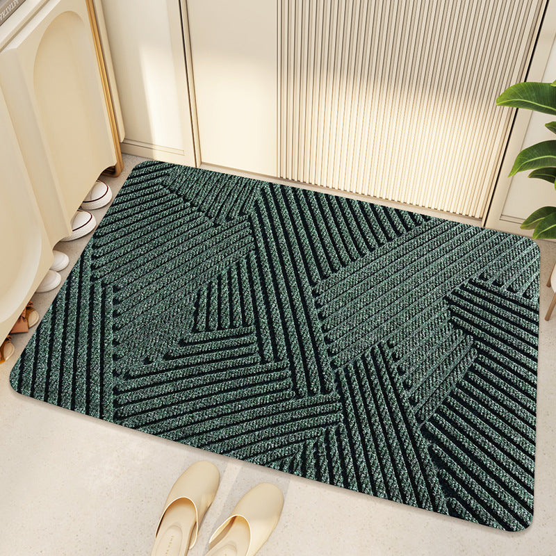 GeoCharm Mat - Paillasson géométrique antidérapant pour entrée moderne