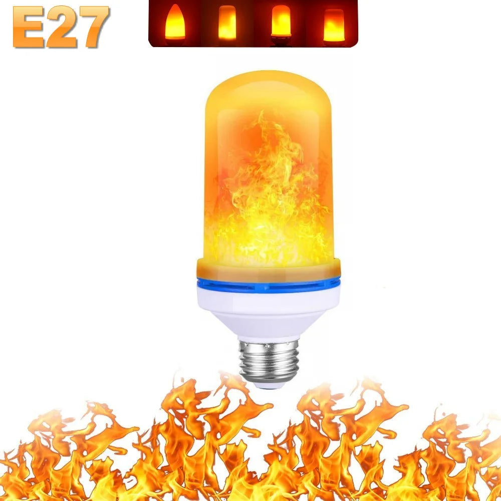 FlameGlow - Lampe Fête LED 4 Modes Feu