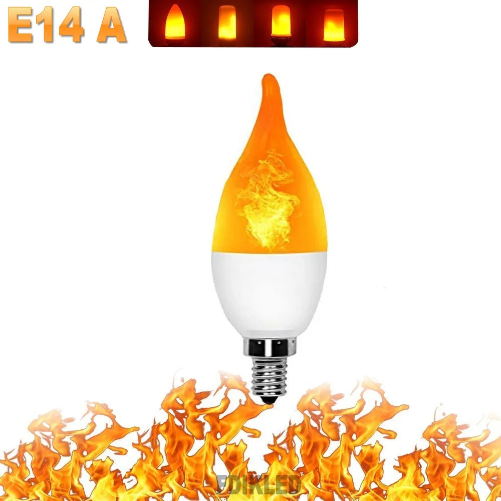 FlameGlow - Lampe Fête LED 4 Modes Feu