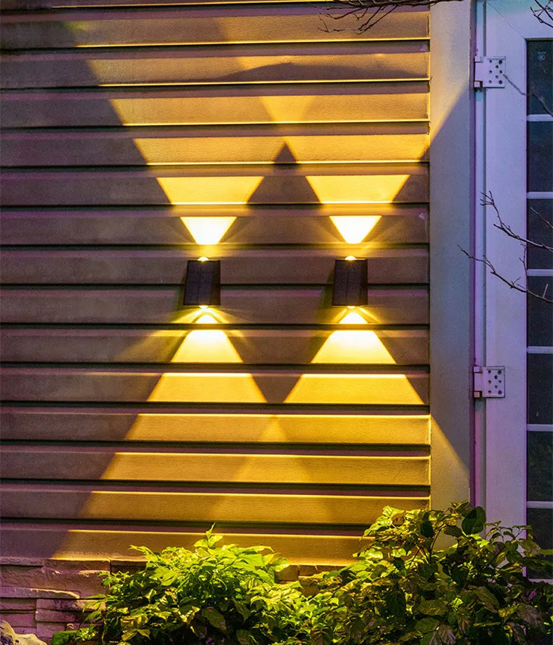 Lampes Solaires Murales LED - Éclairage de jardin sans fil à allumage automatique