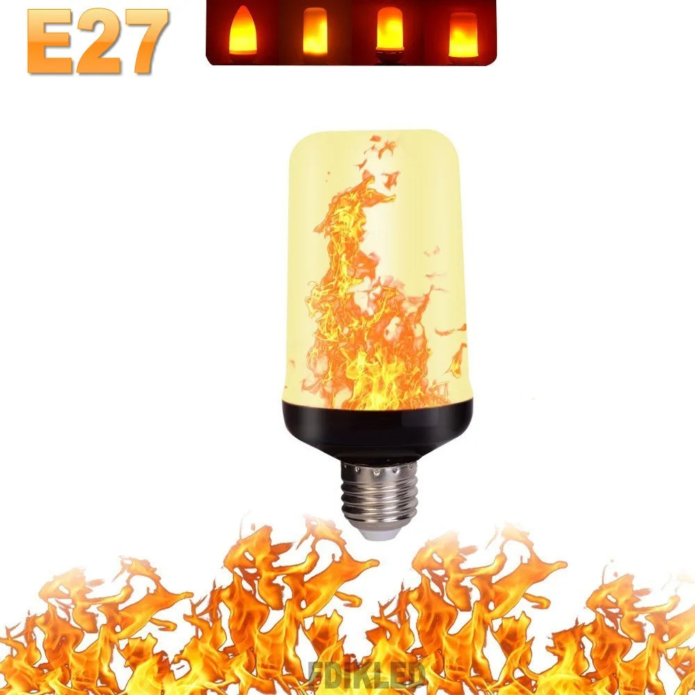 FlameGlow - Lampe Fête LED 4 Modes Feu