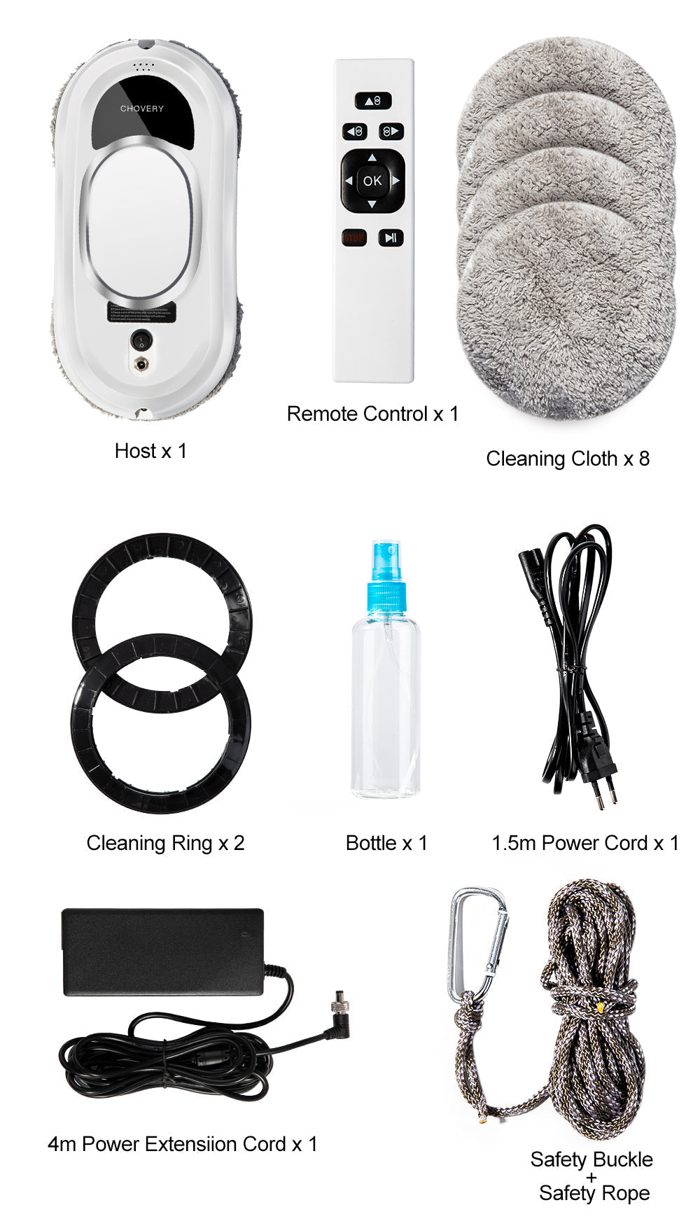 CleanBot - Robot Nettoyeur Fenêtres Télécommandé