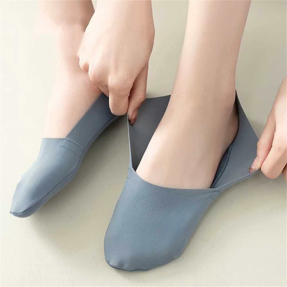 Gripp - Chaussettes invisibles antiderapantes, 2 + 3 paires offertes