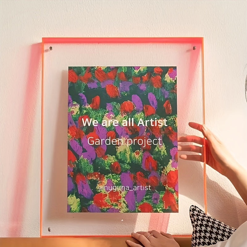 VividFrame - Transparent Colored Photo Frame for Wall & Table
