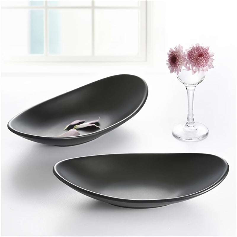 BlackTray - Elegant Oval Jewelry and Key Tray